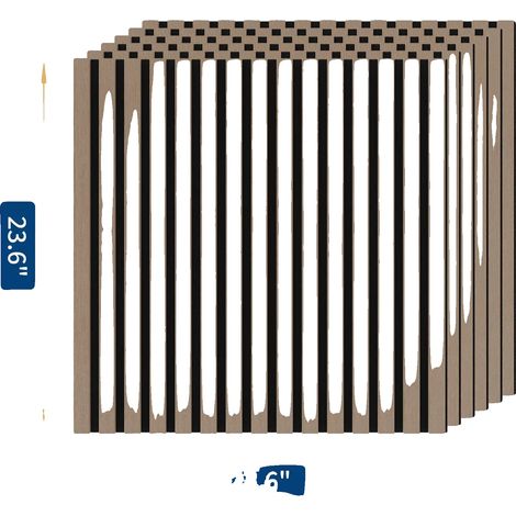 Panneaux Acoustiques, Absorption Sonore Premium, Installation Facile, 6Pcs - 9mm d'épaisseur (1/2)