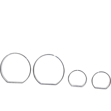 Chrom-Zierring für Instrumententafel, Armaturenbrett, Zifferblattringe, Tachometerrahmen, Ersatzteil für B