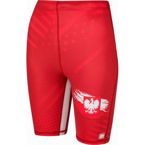 Leggings da corsa da donna 1/3 polska prime S rossi