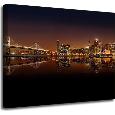 Impresión en lienzo de la arquitectura de San Francisco 50x40