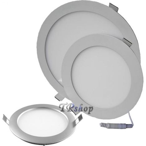 FARETTO LED PANNELLO ULTRA SLIM FARO INCASSO A MOLLA 6W 12W 18W BORDO ACCIAIO 18 WATT