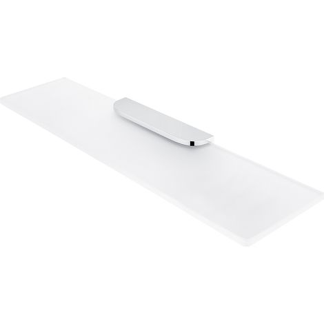 Tablette Verre Satiné L.60 Cm, Avec Fixation Chrome, Nikau Nimco (1/4)