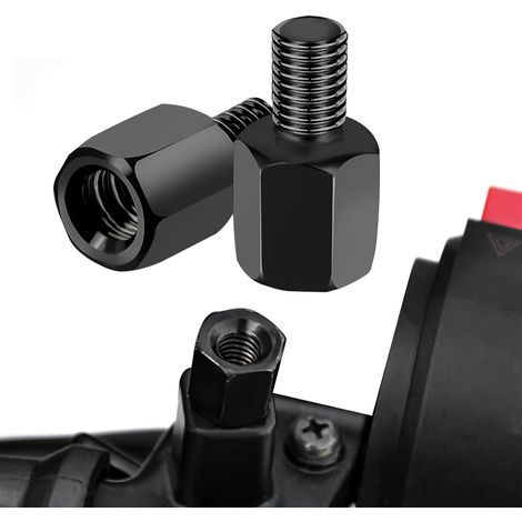 Set mit 2 M10 auf M8 Rechtsgewinde Motorradspiegeladapter, LAOA Spiegeladapter (2 Stück) (1/5)