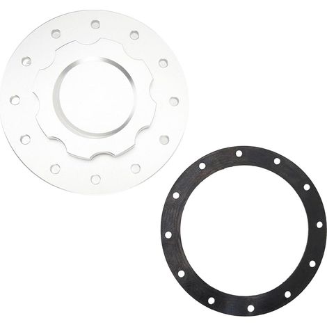 Cap de Pile à Slfcc 01, Support à Chasse D'eau Robuste, Scellage Efficace, Tournure Flexible sur le Capuchon, Universel pour la Voiture, Billette Aluminium (SILVER) (1/4)