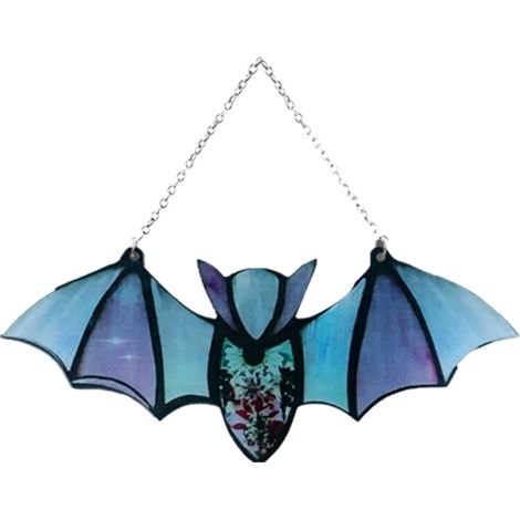 Chauve-souris Décoration Fenêtre Acrylique - Suncatcher Halloween - Accroche Murale ou Fenêtre - 1 Pièce (1/5)
