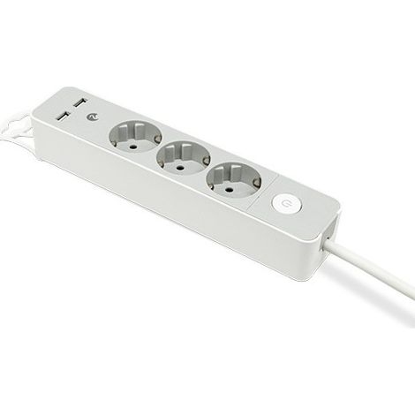 MULTIPRESA 3P+2USB CON INTERRUTTORE E PROTEZIONE BAMBINI - 1,4 M