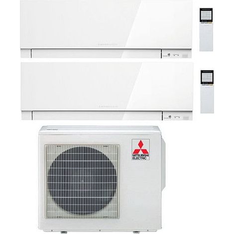 Climatizzatore Condizionatore Mitsubishi Kirigamine Zen Wifi Bianco Dual Split Inverter 7000 + 18000 BTU con U.E. MXZ-3F54VF classe A+++ /A++ NOVITÁ (1/2)
