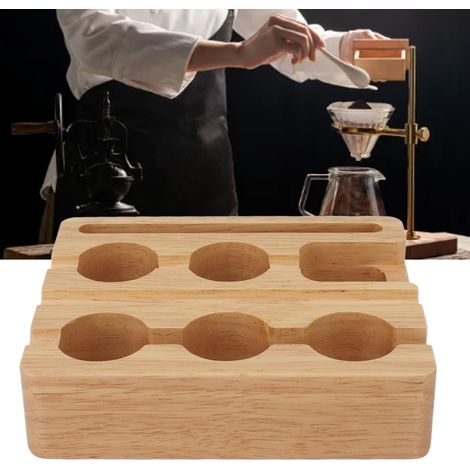 Set mit 60 feinkörnigen Aluminiumfolienblättern (37 mm) + Kapselhalter aus Buchenholz zum Befüllen mit Pulver + Pinsel und Löffel (1/5)