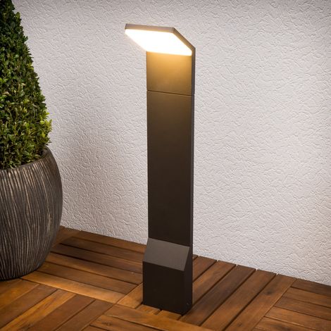 [GEBRAUCHT] B-Ware Lucande Wegeleuchte Gartenleuchte Nevio LED Pollerleuchte anthrazit 60cm IP54 (1/2)