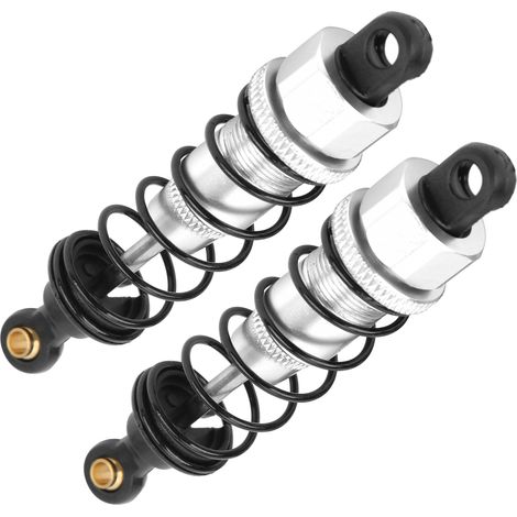 2 Pièces Amortisseur RC 82mm Alliage d'Aluminium pour Tamiya CC01 CC02, Pièces Amélioration Suspension Voiture RC (1/5)