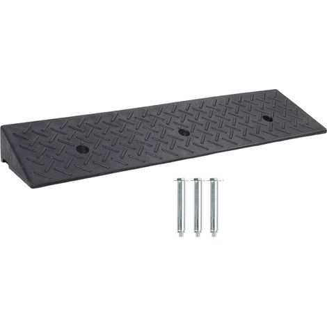Robuste, tragbare Gummibordsteinrampe, 7,6 cm (3 Zoll) hoch, für Einfahrten, Bremsschwellen, Laderampen, Lagerhallen, Rollstühle und Motorräder. (1/5)