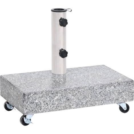 Furniture Limited - Base per ombrellone grigio chiaro 45x25x8,3 cm (1/5)