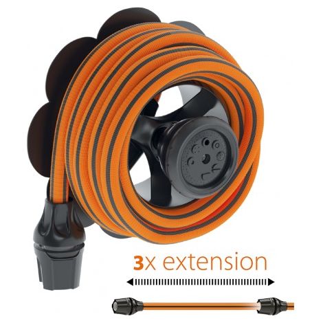 Claber tubo irrigazione giardino estensibile fino a 15m kit springy