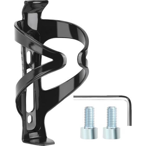 Porte-Bidon pour Vélo, Porte-Gobelet Universel Léger pour Vélo avec Accessoires à Vis, Bouteille d'eau pour Vélo, Vélos De Route, De Montagne Et pour Enfants (Noir) (1/5)