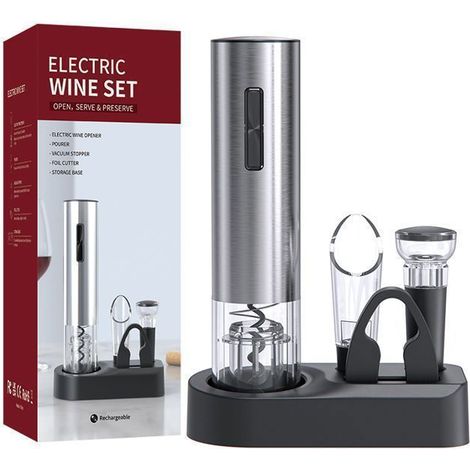 Tire-Bouchon,Tire Bouchon Electrique, Tire Bouchon Electrique Rechargeable,cadeau vin champagne alcool haute performance (1/5)