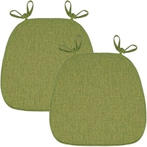 Galette De Chaise Lot De 1/2/4/6 avec Attaches, Coussin Chaise Cuisine Lavable, Antidérapant, Galette De Chaise Dehoussable, Coussins De Chaises D'Interieur Mousse à MéMoire (1/5)