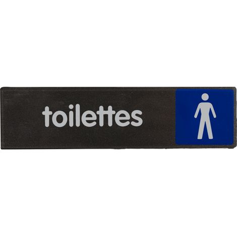 Plaque de porte Toilettes hommes - Access 170x45mm - 4037578