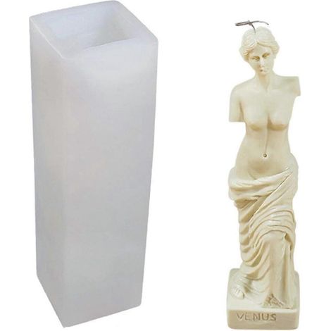 Kerzenformen, DIY-Kerzendekorationen, Venus-Kerzenform, 3D-Silikonform der Göttin Venus für Kerzen, für Dosen