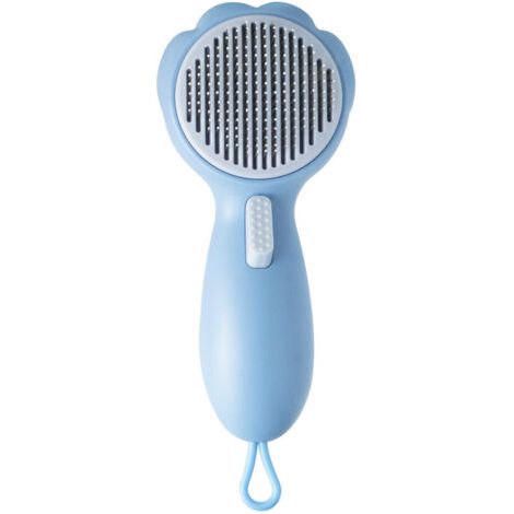 BUNTHAUS Mignon animal de compagnie chat brosse chien épilation brosse toilettage peigne cheveux longs cheveux courts chien chat nettoyage accessoires pour animaux de compagnie 1 pièces bleu (1/5)