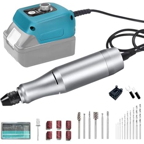 Outil Rotatif Multifonction Sans Fil, Outil Rotatif 21V pour Makita Batterie Ensemble de Outils Multifonctions pour Graver Fraiser Couper Tailler Polir Refendre Dérouiller(Sans Batterie) (1/5)