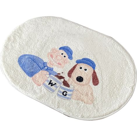 Tapis de bain absorbant l'eau, motif dessin animé, moelleux et anti-peau, pour salle de bain, 40 x 60 cm (1/5)