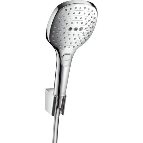 Hansgrohe Raindance Select E - Duschkopf 120, mit Zubehör, 3 Strahlen, verchromt 26720000 (1/2)