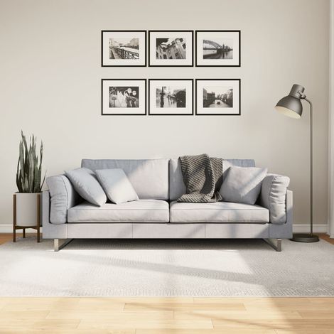 Teppich IZA Kurzflor Skandinavischer Look Creme 160x230 cm