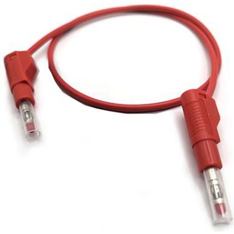 Mueller Electric 22.451-2M-2 Messleitung Bananenstecker 4 mm Bananenstecker 4 mm 2 m Rot 1 St.