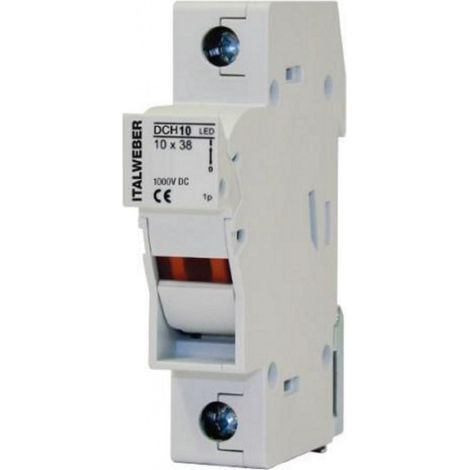 Italweber portafusibile sez.dch 2x38 25a 1000v dc 2342038d