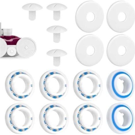 Kit de Reconstruction de Nettoyeur de Piscine, Comprend 8 Roulements à Billes de Roue C60 4 Vis de Roue C55 et 4 Rondelles C64 Nettoyeur de Piscine Pièces de Rechange pour Polaris 280 180 (1/4)
