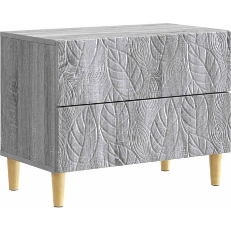 Nachttisch Grau Sonoma 62 x 34,5 x 48 cm Holzwerkstoff vidaXL