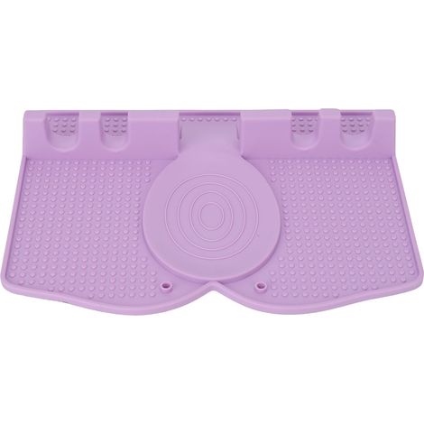 Support de Cuillère en Silicone Anti-dérapant Résistant à la Chaleur avec Plateau de Récupération pour Cuillères et Pinces de Cuisine Mauve Clair (1/5)