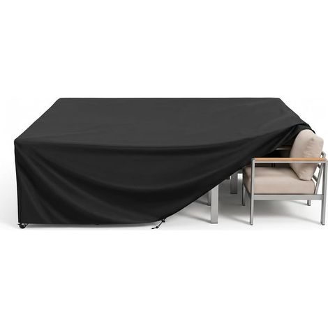 Housse de protection pour mobilier de jardin - 135 x 135 x 71 cm - Nappe d'extérieur - Tissu Oxford - Nappe rectangulaire - Imperméable (1/4)