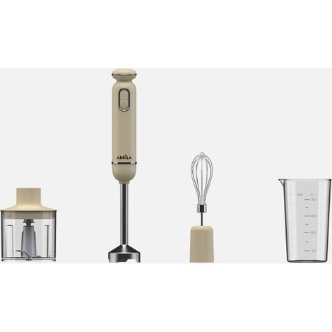 Batidora de mano Kent 600 W 2 velocidades + turbo con cuchilla de acero inoxidable