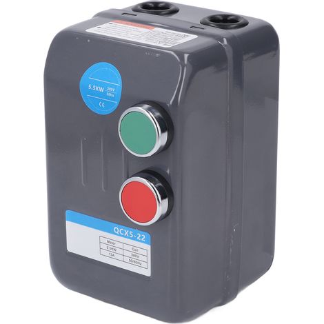 Démarreur Moteur Électrique Magnétique Triphasé 380V 5,5KW 10-16A Interrupteur Magnétique pour Moteur (1/5)