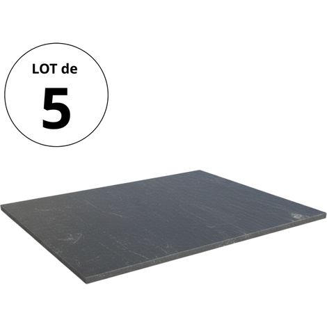 Pas japonais Ardoise 50x25x3 cm - Noir  (Lot de 5) (1/4)