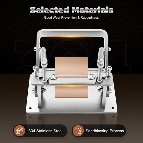 Manuelle Leder Separator, Edelstahl Dünnleder Peeler, DIY-Leder Arbeiten Leder Kratzer Werkzeug (1/5)