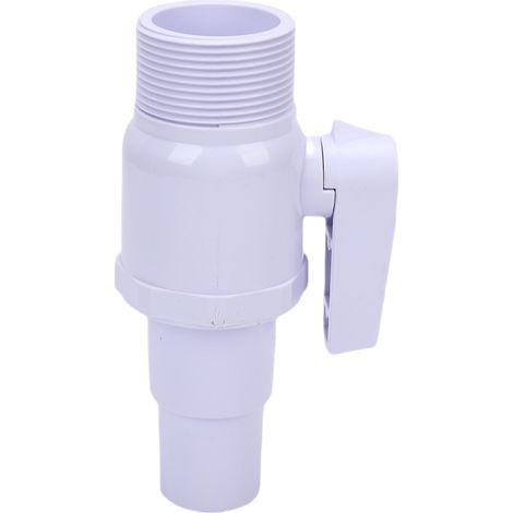 Vanne à bille 2 voies pour filtre de piscine compatible avec Hayward 1,5 po MIP x 1,5 po - 1,25 po, arrêt