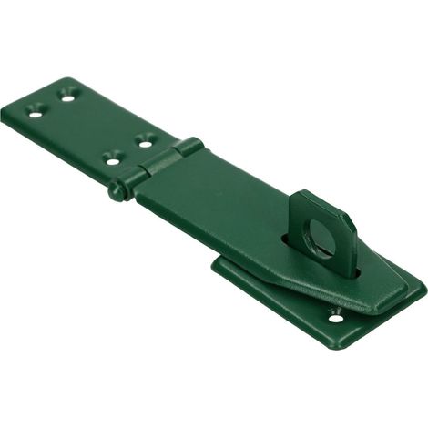 KOTARBAU Charnière de sécurité verte, 165 mm, verte, loquet blindé, serrure de porte, loquet de sécurité revêtu par pulvérisation, charnières droites. (1/5)