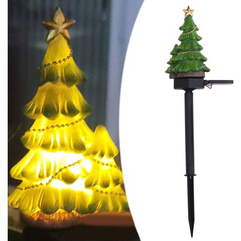 Lampe de jardin extérieure à LED solaire pour sapin de Noël (1/5)
