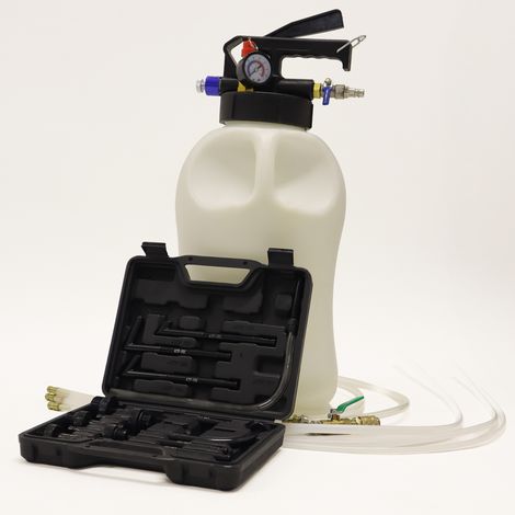 Bituxx Universal Getriebeöl Einfüllgerät Pumpe Öleinfüllgerät Öl Befüllgerät Getriebeölpumpe Ölfüllgerät Druckluft Pneumatisch 10L