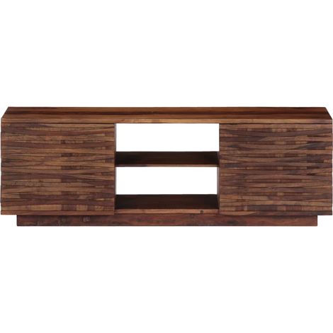 Maison Exclusive - TV-Schrank 120x30x40 cm Massivholz Akazie (1/5)