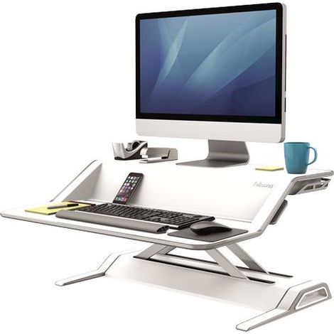 Fellowes Postazione di lavoro in piedi/seduto Lotus™ alt x (1/5)