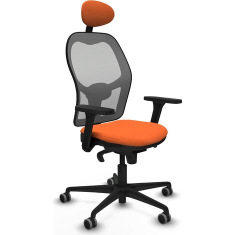 Sedia Ufficio con Poggiatesta Jorquera Piqueras y Crespo 3D036G1 Arancio (1/5)
