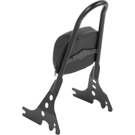 Kit de coussin de dossier amovible pour moto XL883C, XL883R, XL1200R, XL1200C et XLH883 (2004-2019) - Noir (1/5)