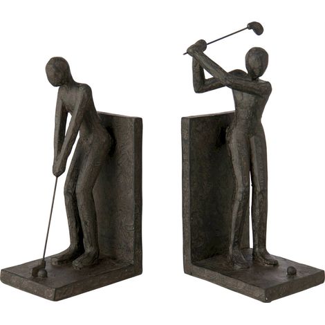 Serre livre golfeur en résine noire - noir (1/3)