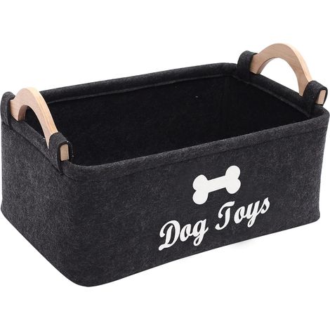 Boîte de rangement en feutre pour jouets pour animaux (1/5)