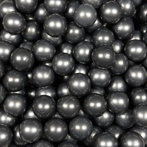 Palline giocattolo ø7cm 100pz grafite metallizzata (1/4)