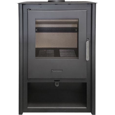 MF - Poêle à Bois Deva 12 kW en Acier avec Chambre en Vermiculite et Vitre Céramique Propre – Combustion Efficace et Faibles Émissions (1/5)