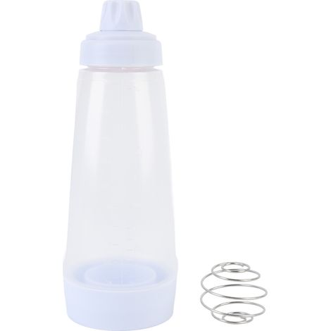 Distributeur Pâte à Crêpes Bouteille avec Balle Mélange – Fouet Fil Presse Shaker Cuisine Outil Pâtisserie 1000ML (1/5)